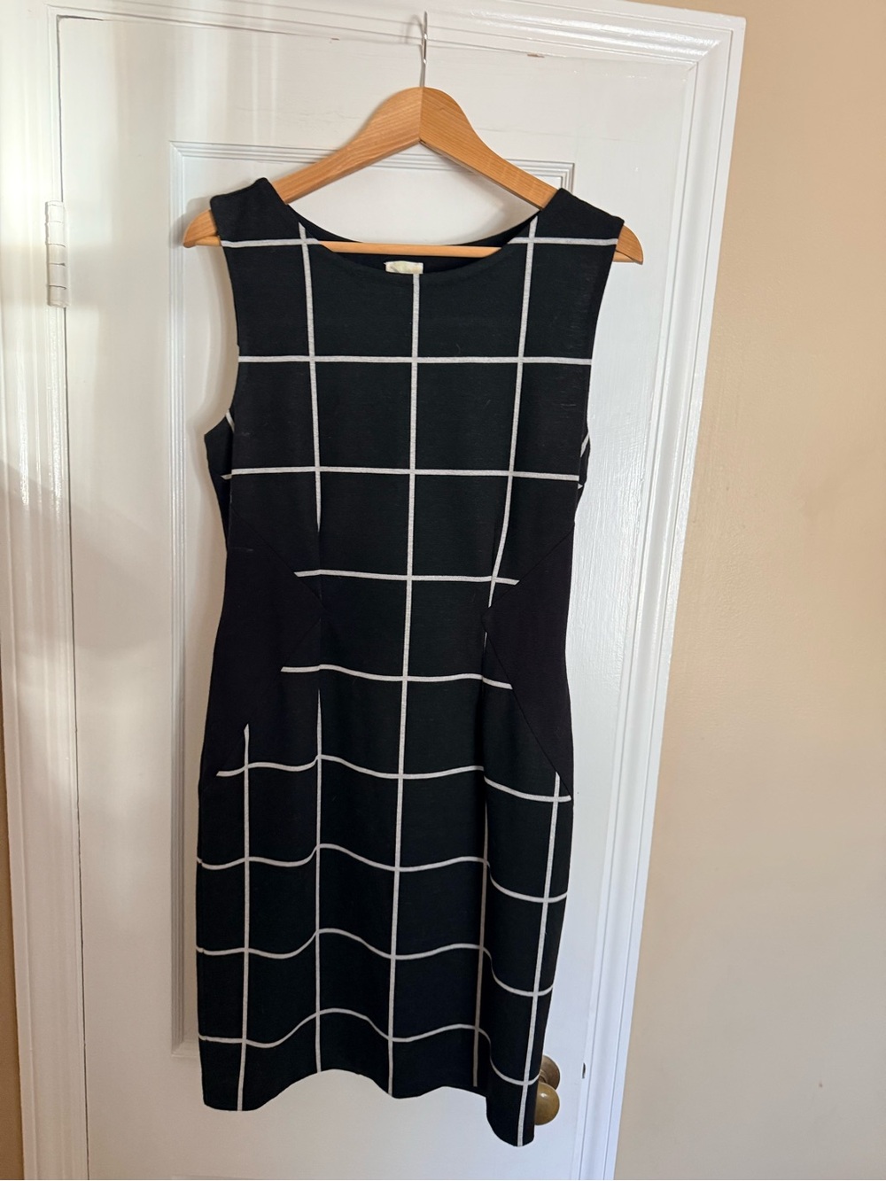 Weston Wear Black Grid Sheath Dress - SWork-to-Event Style from Anthropologie